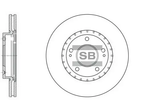 Тормозной диск HI-Q SD1071