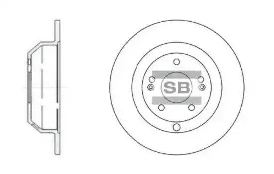 Тормозной диск HI-Q SD1072