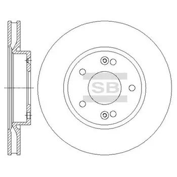 Тормозной диск HI-Q SD1074