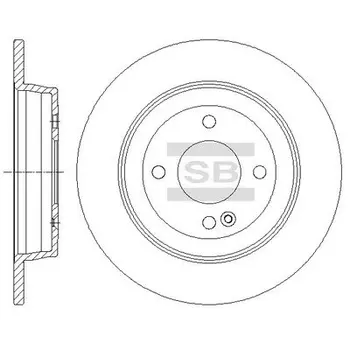 Тормозной диск HI-Q SD1087