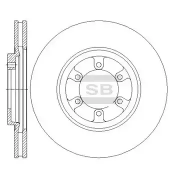 Тормозной диск HI-Q SD1088