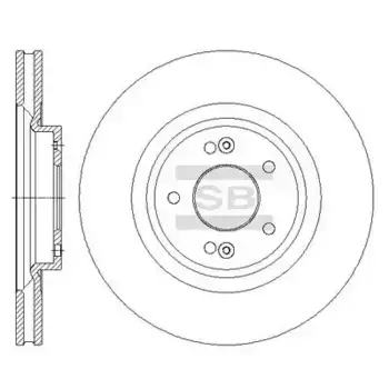Тормозной диск HI-Q SD1091