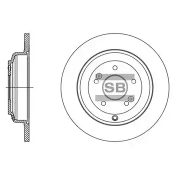 Тормозной диск HI-Q SD1125