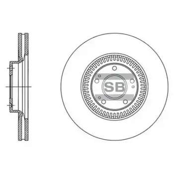 Тормозной диск HI-Q SD1127