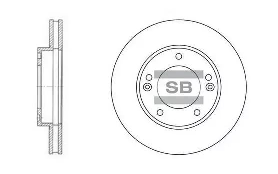 Тормозной диск HI-Q SD2026