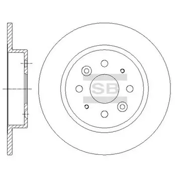 Тормозной диск HI-Q SD2049