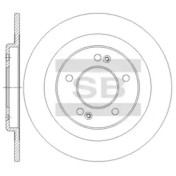 Тормозной диск HI-Q SD2074