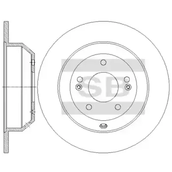 Тормозной диск HI-Q SD2076
