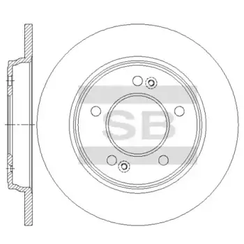 Тормозной диск HI-Q SD2084