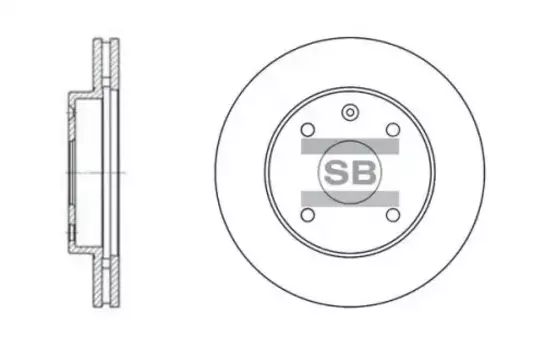 Тормозной диск HI-Q SD3017