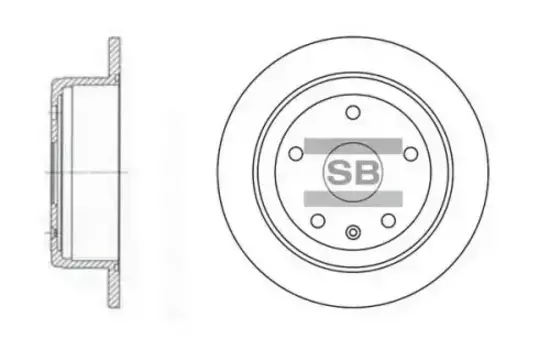 Тормозной диск HI-Q SD3022