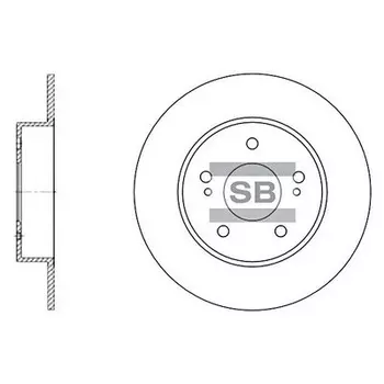 Тормозной диск HI-Q SD3028
