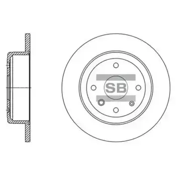 Тормозной диск HI-Q SD3058
