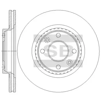 Тормозной диск HI-Q SD3066