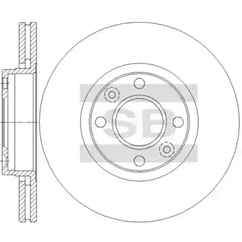 Тормозной диск HI-Q SD3069