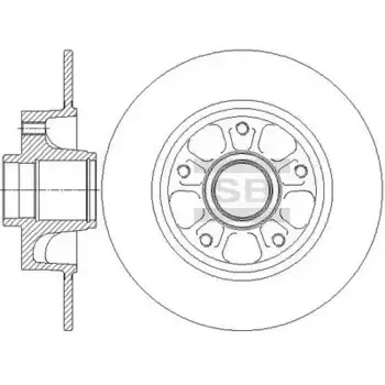 Тормозной диск HI-Q SD3070