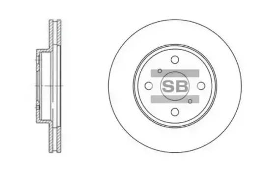 Тормозной диск HI-Q SD4003