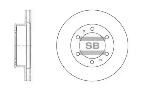 Тормозной диск HI-Q SD4011