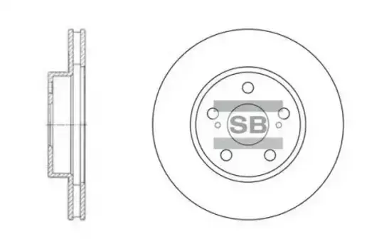 Тормозной диск HI-Q SD4013