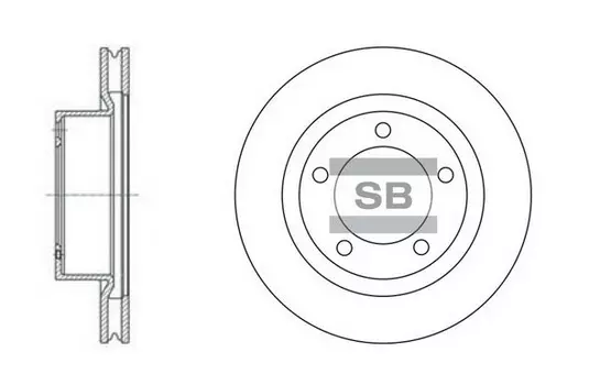 Тормозной диск HI-Q SD4017