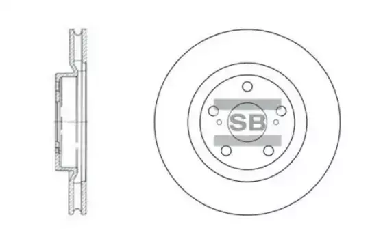 Тормозной диск HI-Q SD4021