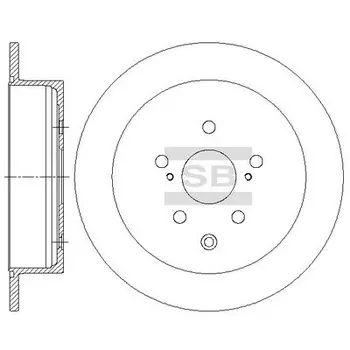 Тормозной диск HI-Q SD4035