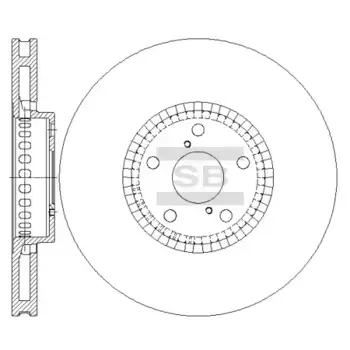 Тормозной диск HI-Q SD4041