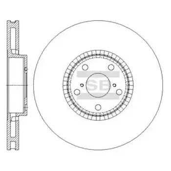 Тормозной диск HI-Q SD4068