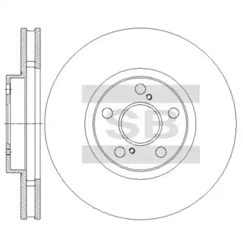 Тормозной диск HI-Q SD4071