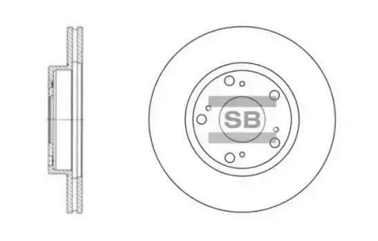 Тормозной диск HI-Q SD4102