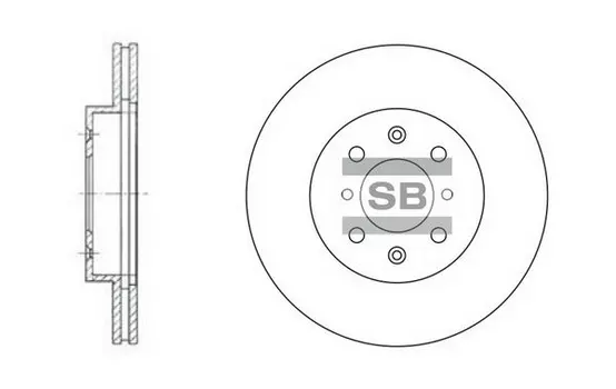 Тормозной диск HI-Q SD4105