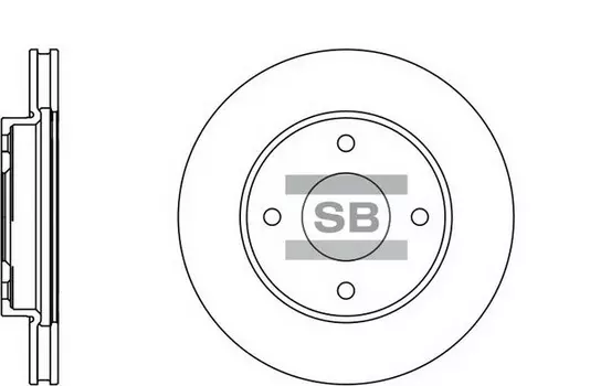 Тормозной диск HI-Q SD4207