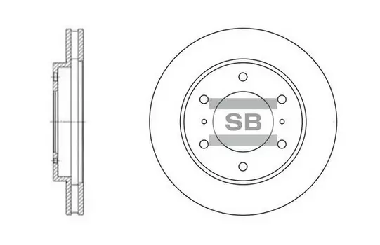 Тормозной диск HI-Q SD4306
