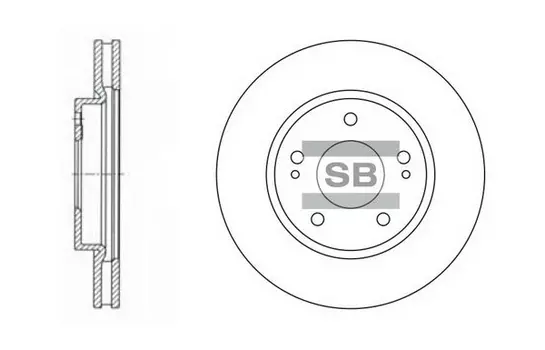 Тормозной диск HI-Q SD4308