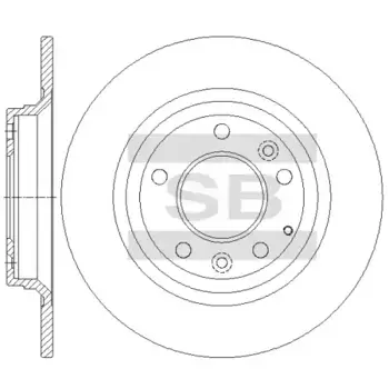 Тормозной диск HI-Q SD4435