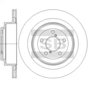 Тормозной диск HI-Q SD4713