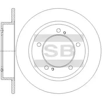 Тормозной диск HI-Q SD4818