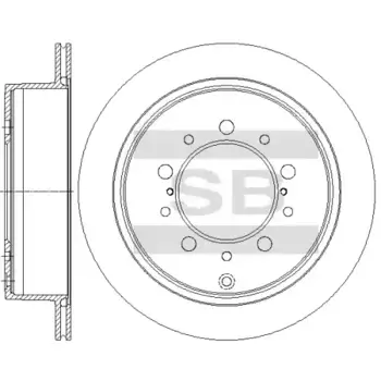 Тормозной диск HI-Q SD4909