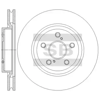 Тормозной диск HI-Q SD4923