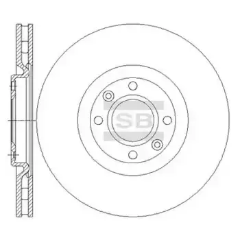 Тормозной диск HI-Q SD5005