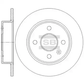 Тормозной диск HI-Q SD5117