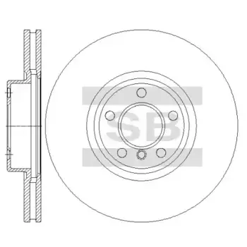 Тормозной диск HI-Q SD5224