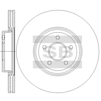 Тормозной диск HI-Q SD5329