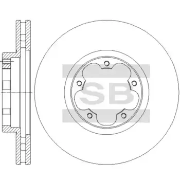 Тормозной диск HI-Q SD5356