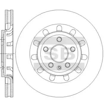 Тормозной диск HI-Q SD5361