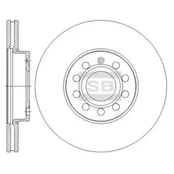 Тормозной диск HI-Q SD5405