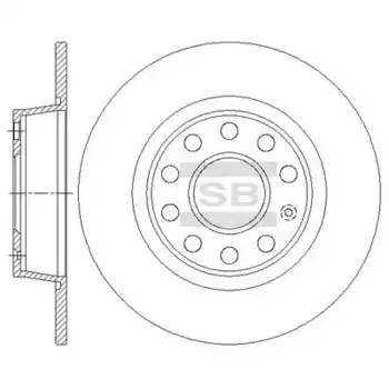 Тормозной диск HI-Q SD5411