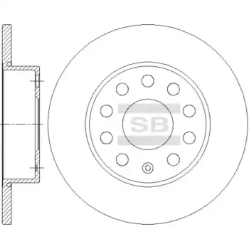 Тормозной диск HI-Q SD5412