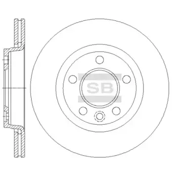 Тормозной диск HI-Q SD5702