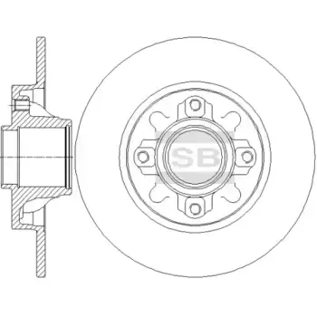 Тормозной диск HI-Q SD6010